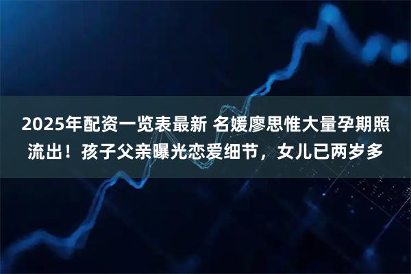 2025年配资一览表最新 名媛廖思惟大量孕期照流出！孩子父亲曝光恋爱细节，女儿已两岁多